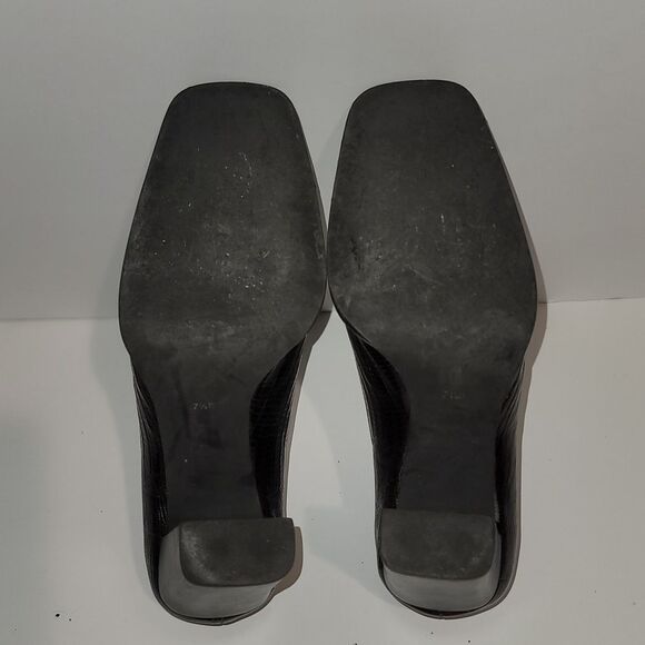 Vintage Evan Picone Brown Alligator Skin Pattern 7.5 Heels - Picture 5 of 9